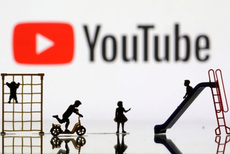 Illustration shows Youtube logo Illustration shows Youtube logo